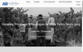 Yount Mill Vineyards website