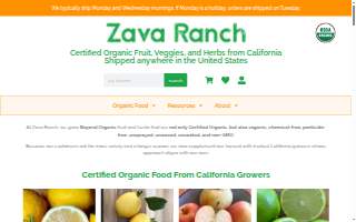 Zava Ranch LLC website