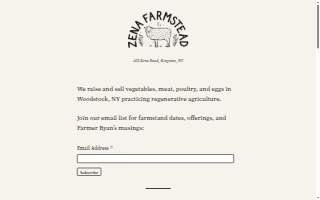 Zena Farmstead, LLC website