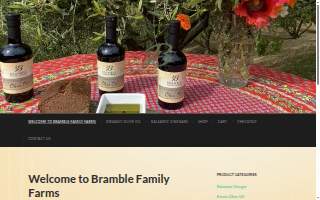 Bramble Family Farms website