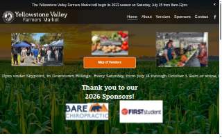 Yellowstone Valley Farmers Market - Billings, MT website