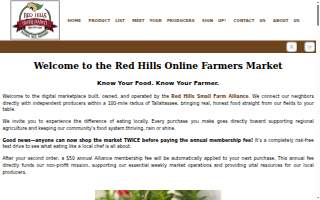 Red Hills Market Online website