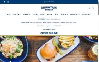 Mountain Burger Bend, OR website