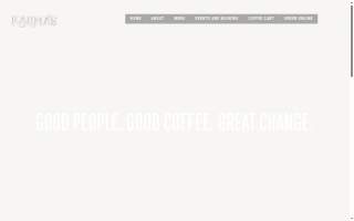 Karma's Coffee House website