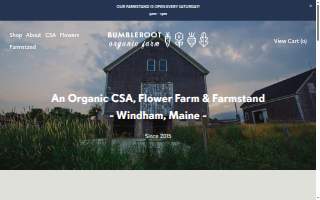 Bumbleroot Organic Farm website