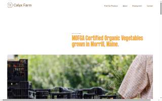 Calyx Farm website