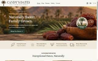 Candy's Dates website