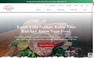 Carnation Farms website