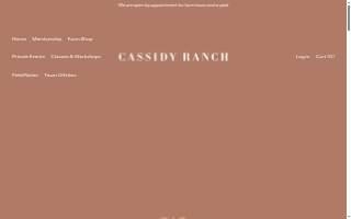 Cassidy Ranch LLC dba Cassidy Ranch website
