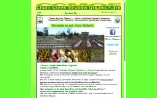 Churn Creek Meadow Organic Farm website