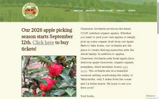 Clearview Orchards website