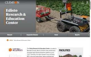 Clemson University Edisto Research & Education Center website