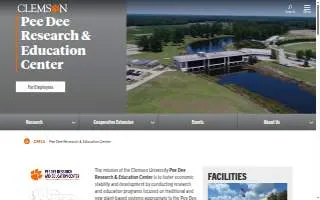 Clemson University Pee Dee Research & Education Center website