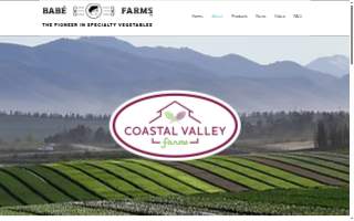 Coastal Valley Farms website
