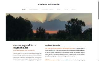 Common Good Farm LLC website