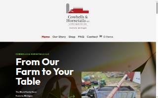 Cowbells and Horsetails LLC website
