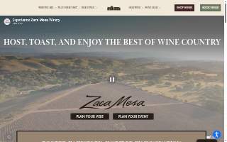 Cushman Winery Corporation dba Zaca Mesa Vineyard website