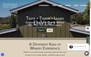 DaVero Farms and Winery website
