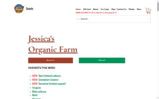 DeSoto Lakes Organic Produce, Inc. DBA Jessica's Stand website