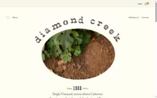 Diamond Mountain Vineyard Co. dba Diamond Creek Vineyards website