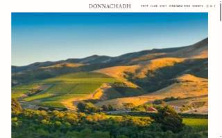 Donnachadh Family Wines LLC dba Donnachadh Vineyard website