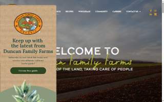 Duncan Family Farms Inc website