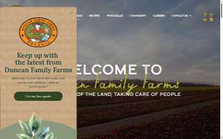 Duncan Family Farms, Inc website