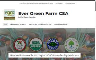 Ever Green Farm Inc. website