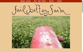 Fail Better Farm website