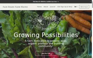Fair Share Farm website