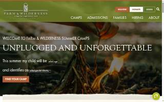 Farm and Wilderness Foundation, Inc website