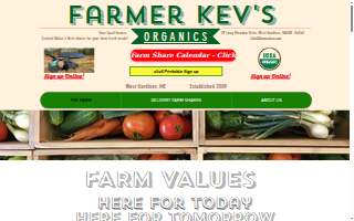Farmer Kev's Organic LLC website