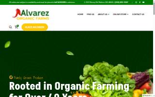 Alvarez Organic Farms dba Alvarez Farms website