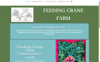 Feeding Crane Farm website