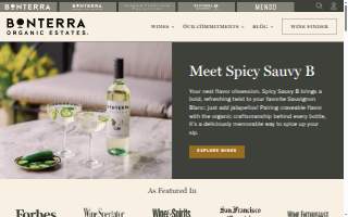 Fetzer Vineyards DBA Bonterra Vineyards website