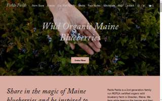 Fields Fields Blueberries website
