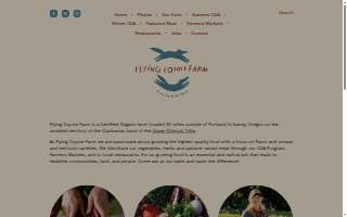 Flying Coyote Farm website