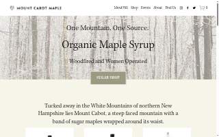 Foremother Farm LLC dba Mount Cabot Maple website
