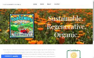Four Elements Organics website