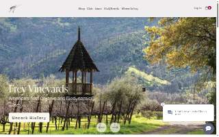 Frey Vineyards Ltd. dba Frey, Pacific Redwood website