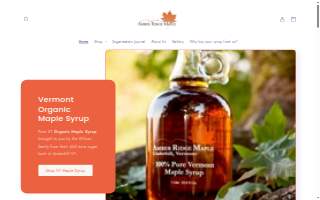 Amber Ridge Maple LLC website