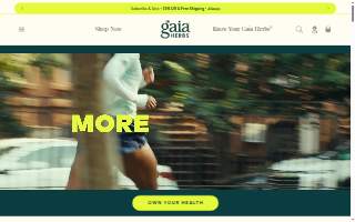 Gaia Herbs, Inc. website