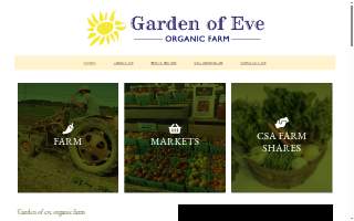 Garden of Eve, LLC DBA Garden of Eve Farm, Garden of Eve Organic Farm, Garden of Eve Organic Farm & Market website