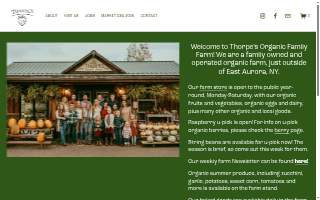 Gayle Thorpe DBA Thorpes Organic Family Farm website