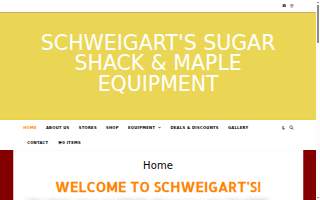 George Schweigart DBA Schweigart's Sugar Shack website