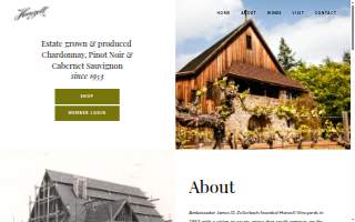GMIC Vineyard LLC dba Hanzell Farm & Vineyards website