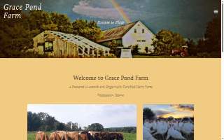 Grace Pond Farm website