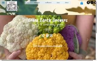 Green Earth Growers website