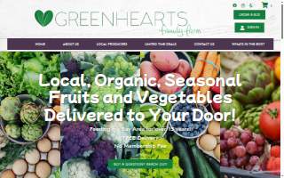 Greenhearts Family Farm website