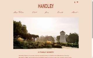 Handley Cellars website